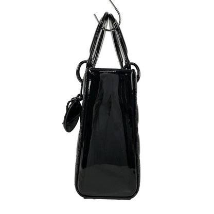 Dior/christian Dior Handbag Lady Dior Ultra Glossy Small M0531nwdd-m900 Black