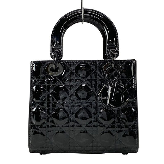 Dior/christian Dior Handbag Lady Dior Ultra Glossy Small M0531nwdd-m900 Black