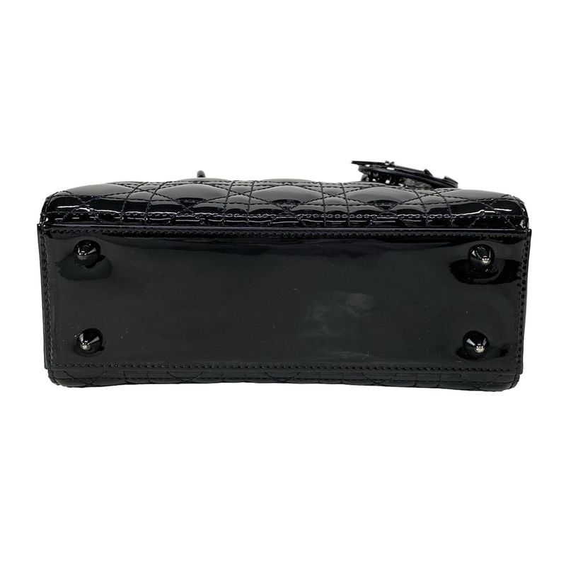 Dior/christian Dior Handbag Lady Dior Ultra Glossy Small M0531nwdd-m900 Black