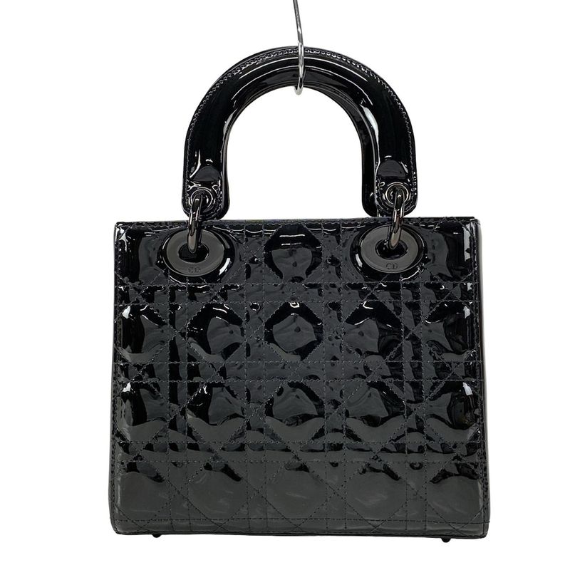 Dior/christian Dior Handbag Lady Dior Ultra Glossy Small M0531nwdd-m900 Black