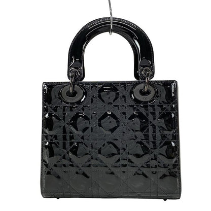 Dior/christian Dior Handbag Lady Dior Ultra Glossy Small M0531nwdd-m900 Black