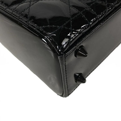 Dior/christian Dior Handbag Lady Dior Ultra Glossy Small M0531nwdd-m900 Black