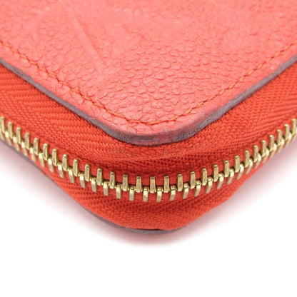Louis Vuitton Monogram Empreinte Zippy Wallet M63691 Scarlet Leather Cowhide