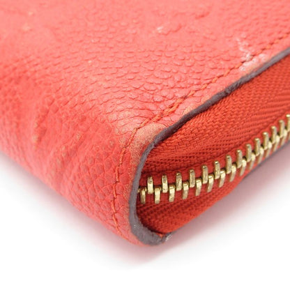Louis Vuitton Monogram Empreinte Zippy Wallet M63691 Scarlet Leather Cowhide