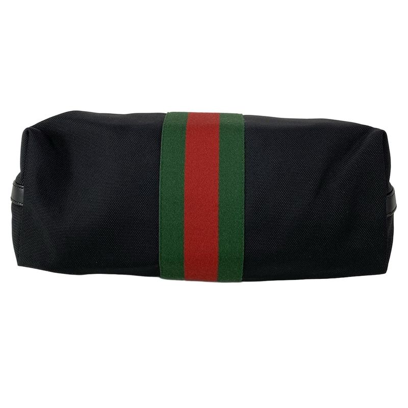 Gucci Handbag Sherry (web) 630923 Black×green×multi Leather