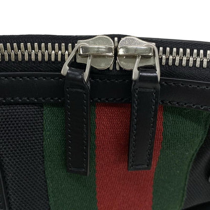 Gucci Handbag Sherry (web) 630923 Black×green×multi Leather