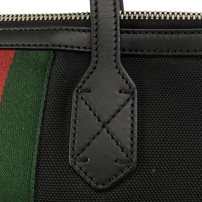 Gucci Handbag Sherry (web) 630923 Black×green×multi Leather