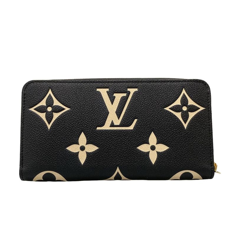 Louis Vuitton Long Wallet Bicolor Monogram Empreinte Tongue Zippy Wallet M80481