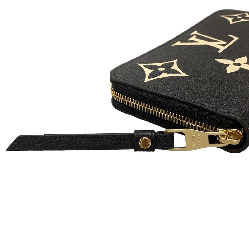 Louis Vuitton Long Wallet Bicolor Monogram Empreinte Tongue Zippy Wallet M80481