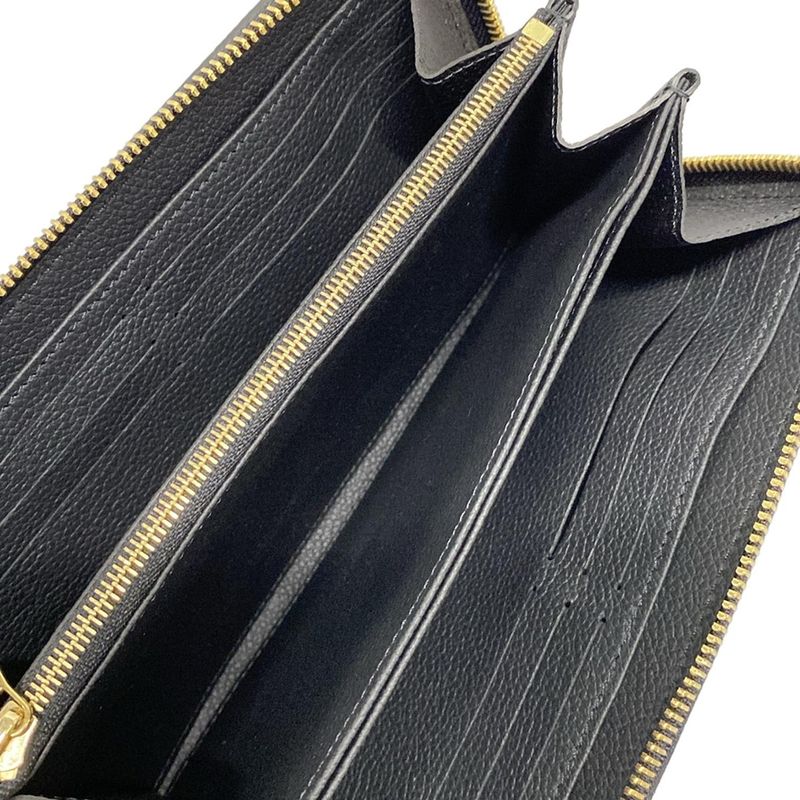 Louis Vuitton Long Wallet Bicolor Monogram Empreinte Tongue Zippy Wallet M80481