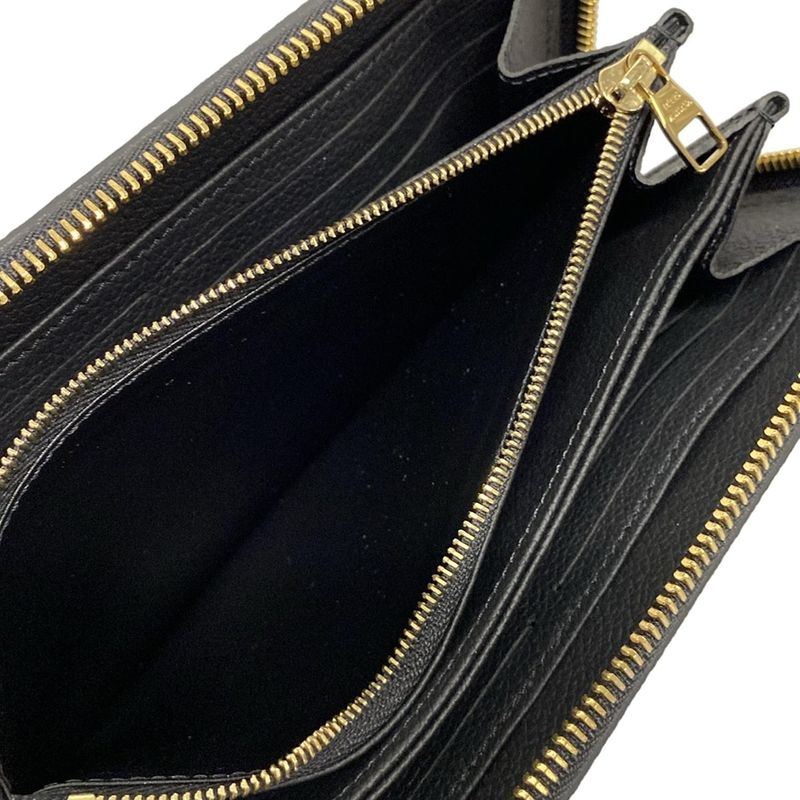 Louis Vuitton Long Wallet Bicolor Monogram Empreinte Tongue Zippy Wallet M80481