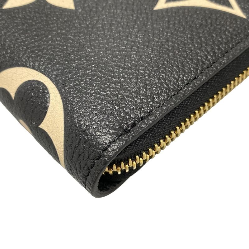 Louis Vuitton Long Wallet Bicolor Monogram Empreinte Tongue Zippy Wallet M80481