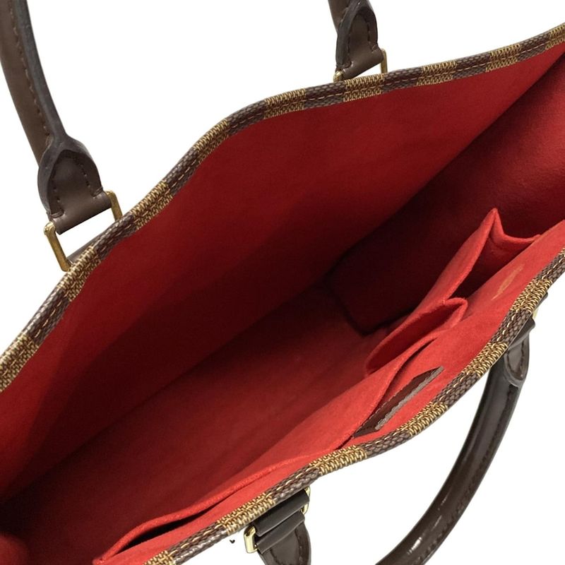 Louis Vuitton Tote Bag Damier Sac Pla (old Shape ) N51140 Ebène