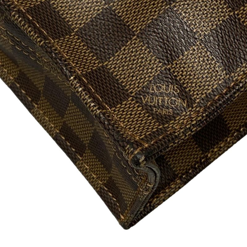 Louis Vuitton Tote Bag Damier Sac Pla (old Shape ) N51140 Ebène