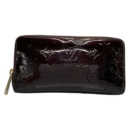 Louis Vuitton Monogram Vernis Zippy Wallet M93522 Amarante Leather