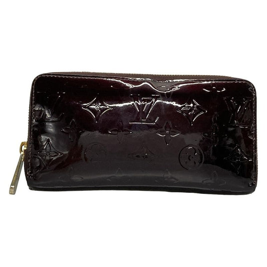 Louis Vuitton Monogram Vernis Zippy Wallet M93522 Amarante Leather