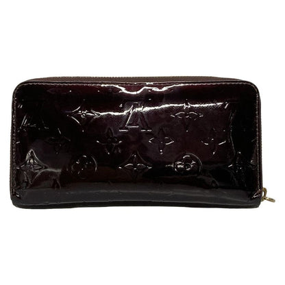 Louis Vuitton Monogram Vernis Zippy Wallet M93522 Amarante Leather