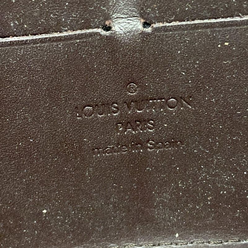 Louis Vuitton Monogram Vernis Zippy Wallet M93522 Amarante Leather