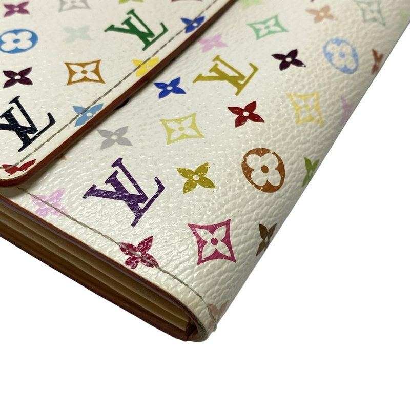 Louis Vuitton Monogram Multicolor Pochette Cles M60004 Bronze Leather Long