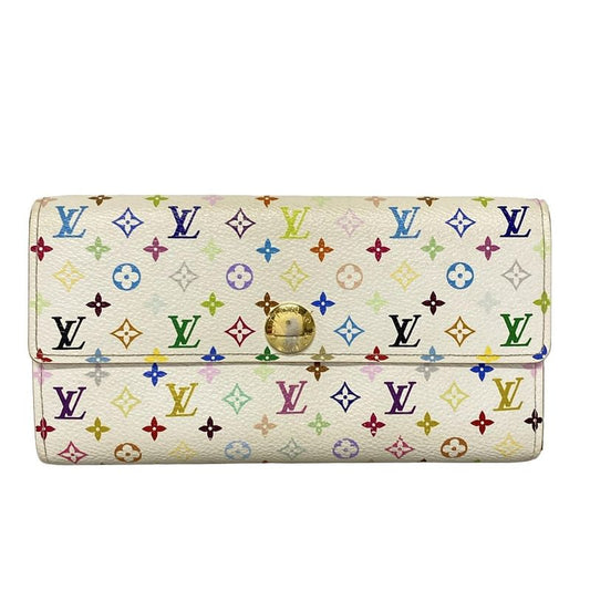 Louis Vuitton Monogram Multicolor Pochette Cles M60004 Bronze Leather Long