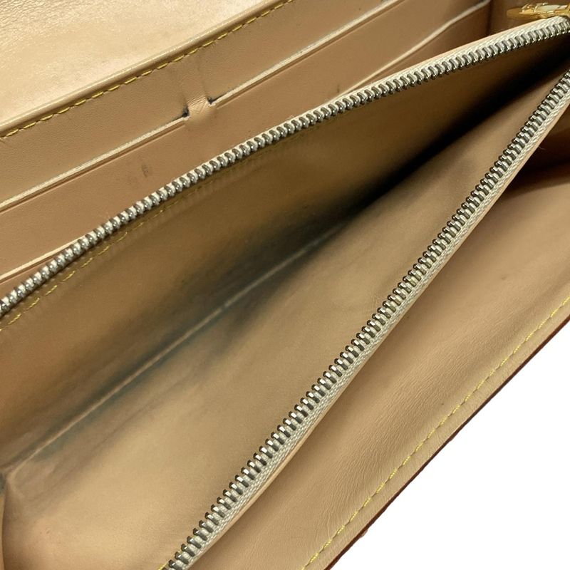 Louis Vuitton Monogram Multicolor Pochette Cles M60004 Bronze Leather Long