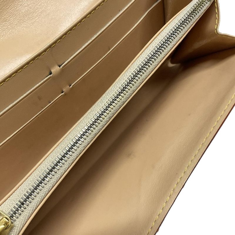 Louis Vuitton Monogram Multicolor Pochette Cles M60004 Bronze Leather Long