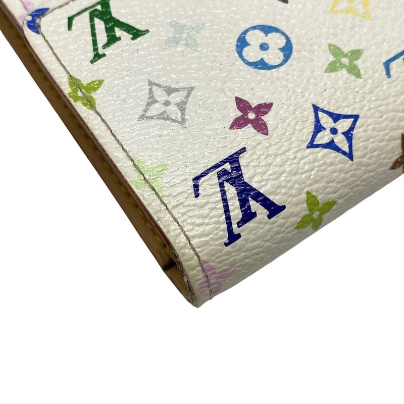 Louis Vuitton Monogram Multicolor Pochette Cles M60004 Bronze Leather Long