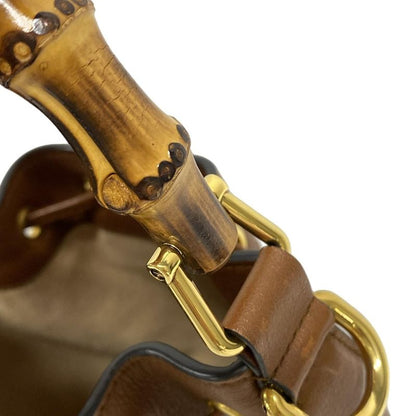 Gucci Handbag Diana Mini Bucket/bamboo 724667 Brown Leather