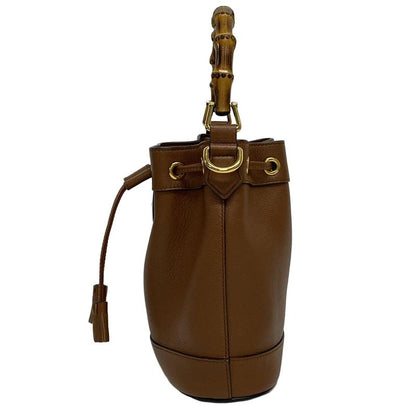Gucci Handbag Diana Mini Bucket/bamboo 724667 Brown Leather