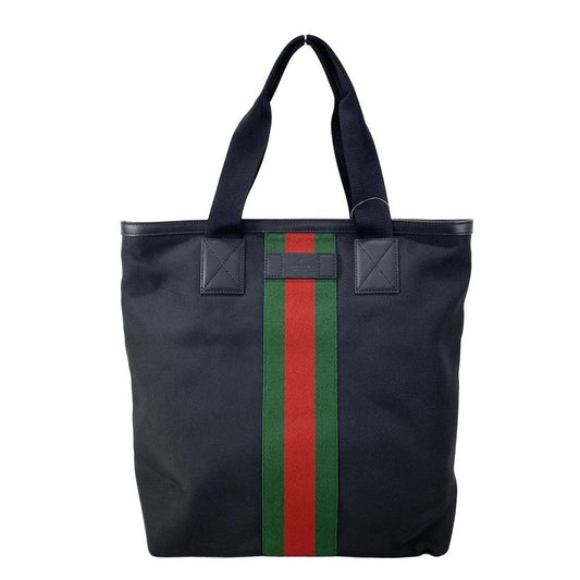 Gucci Handbag Sherry 631245 Black X Green X Red Leather