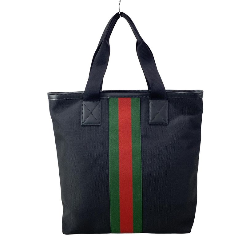 Gucci Handbag Sherry 631245 Black X Green X Red Leather