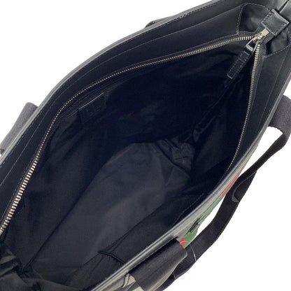 Gucci Handbag Sherry 631245 Black X Green X Red Leather