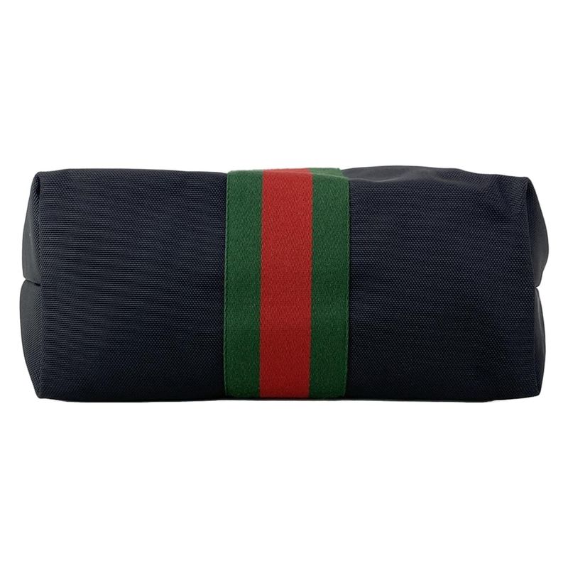 Gucci Handbag Sherry 631245 Black X Green X Red Leather