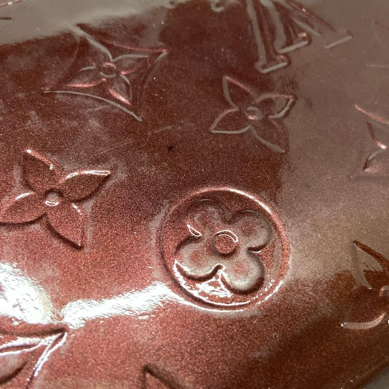 Louis Vuitton Monogram Vernis Zippy Wallet M91536 Rouge Fauviste Leather