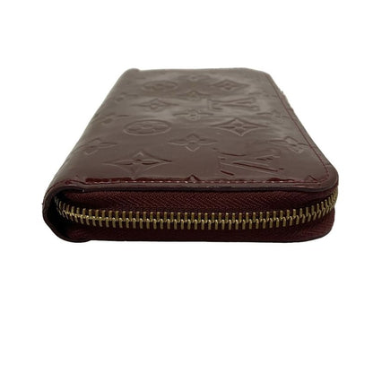 Louis Vuitton Monogram Vernis Zippy Wallet M91536 Rouge Fauviste Leather