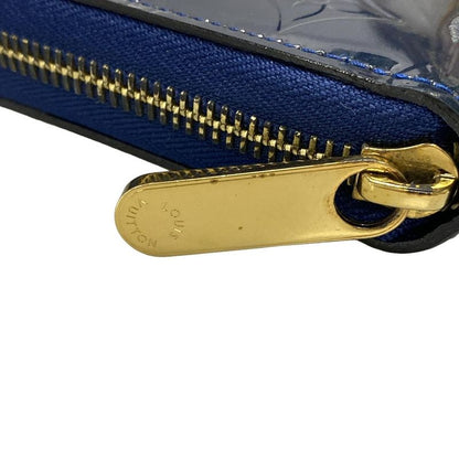 Louis Vuitton Monogram Vernis Zippy Wallet M90047 Grand Blue Leather