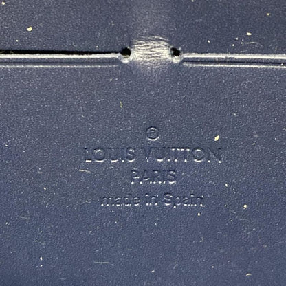 Louis Vuitton Monogram Vernis Zippy Wallet M90047 Grand Blue Leather