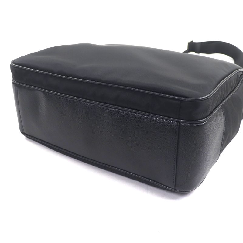 Prada 2vg032 Nylon Saffianoleather Triangle Logo Triangle Plate 2WAY Tote Bag