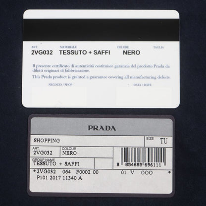 Prada 2vg032 Nylon Saffianoleather Triangle Logo Triangle Plate 2WAY Tote Bag