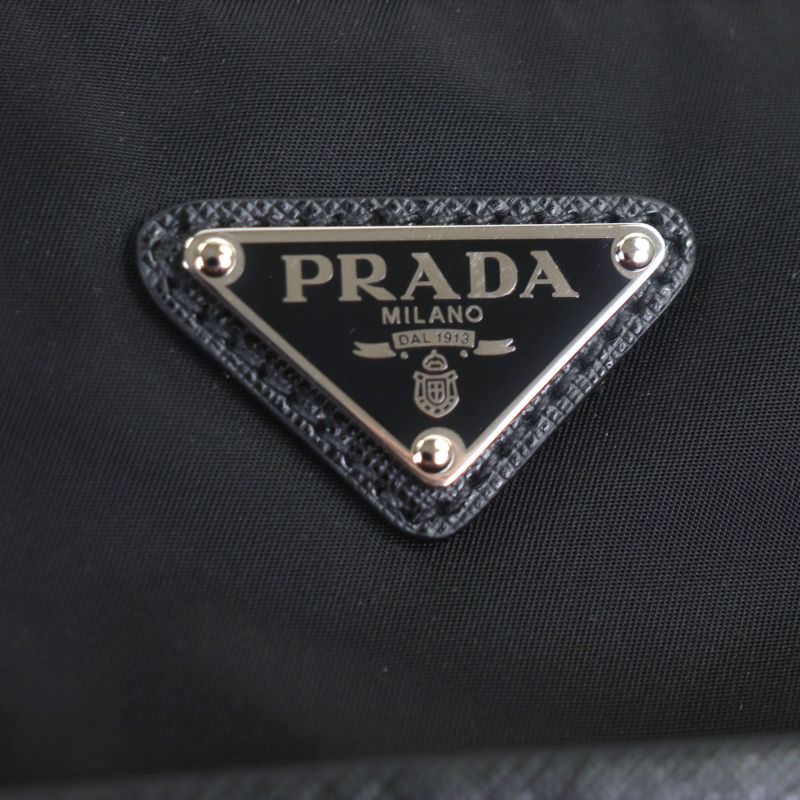 Prada 2vg032 Nylon Saffianoleather Triangle Logo Triangle Plate 2WAY Tote Bag