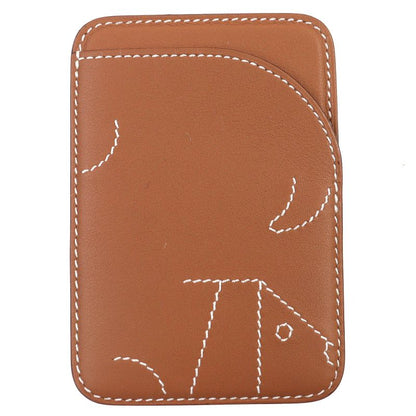 Hermes Magsafe Eman Inu Vosuft Gold Magnetic Card Case Engraved W Made In