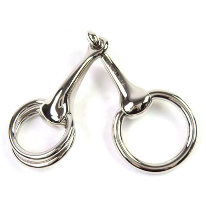 Hermes Scarf Ring 90 Maul Current Silver With Box And Storage Bag Made In Italy