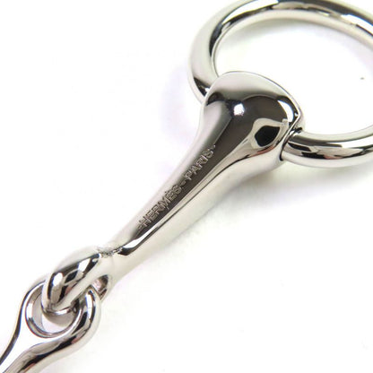 Hermes Scarf Ring 90 Maul Current Silver With Box And Storage Bag Made In Italy