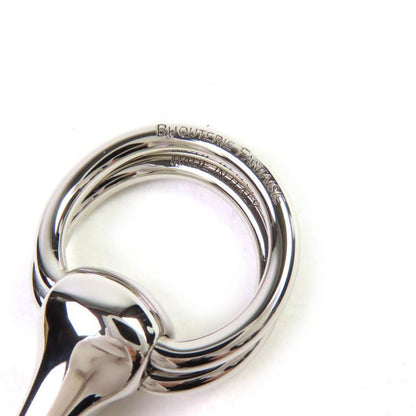 Hermes Scarf Ring 90 Maul Current Silver With Box And Storage Bag Made In Italy