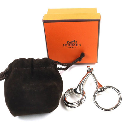 Hermes Scarf Ring 90 Maul Current Silver With Box And Storage Bag Made In Italy