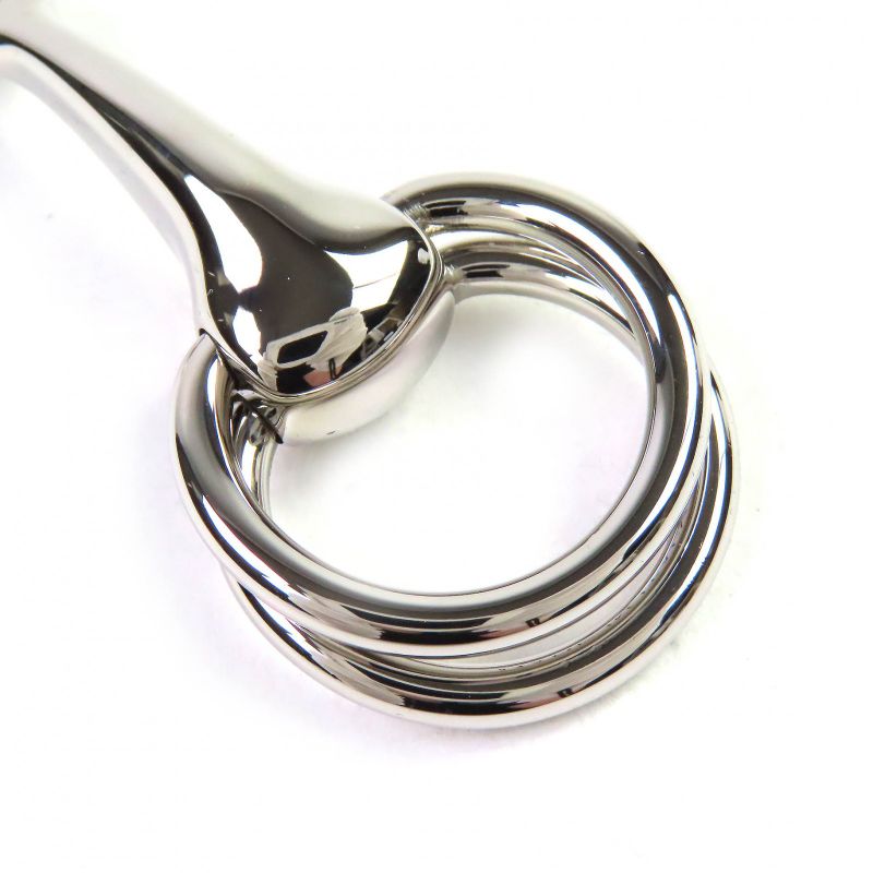 Hermes Scarf Ring 90 Maul Current Silver With Box And Storage Bag Made In Italy