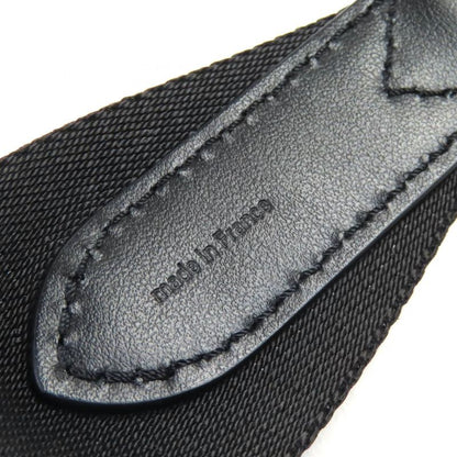 Louis Vuitton J02496 Canvas Leather Logo Shoulder Strap Current Black White