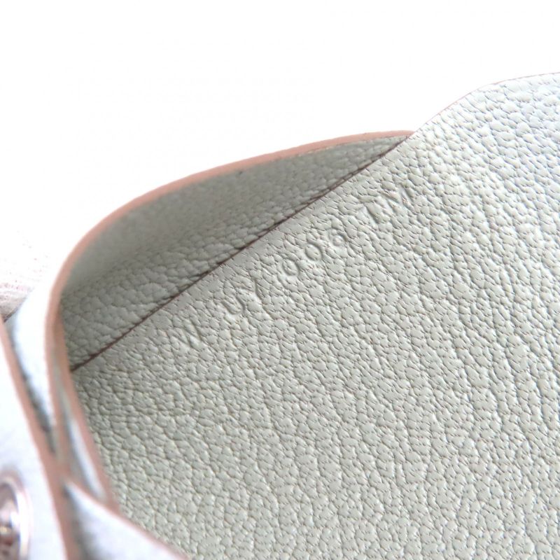 Hermes Calvi Duo Chevre Mizor Griper Silver Hardware Coin Case Engraved W With