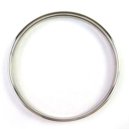 Hermes 2022 Fo0232 Extrafan Metal Enamel Bracelet Bangle Silver White Multicolor