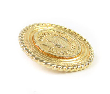 CHANEL Vintage Coco CHANEL Face Buttons Gold Buttons 8 Large 6 Small Set